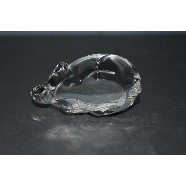 Steuben Glass Vintage Steuben Crystal Pig Figurine For Sale - Image 4 of 11