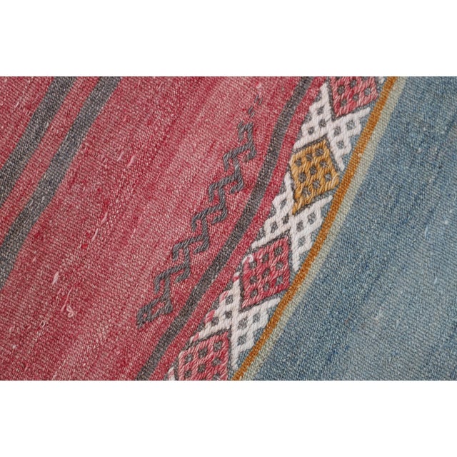 1990s 1990s Traditional Orange Striped Cappadocia Rug For Sale - Image 5 of 8