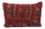Red Embroidered Kilim Pillow For Sale
