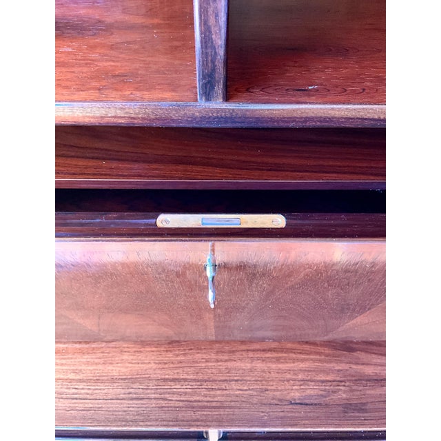 Wood Rosewood Model 9 Display Case From Omann Jun Møbelfabrik, 1960s For Sale - Image 7 of 18