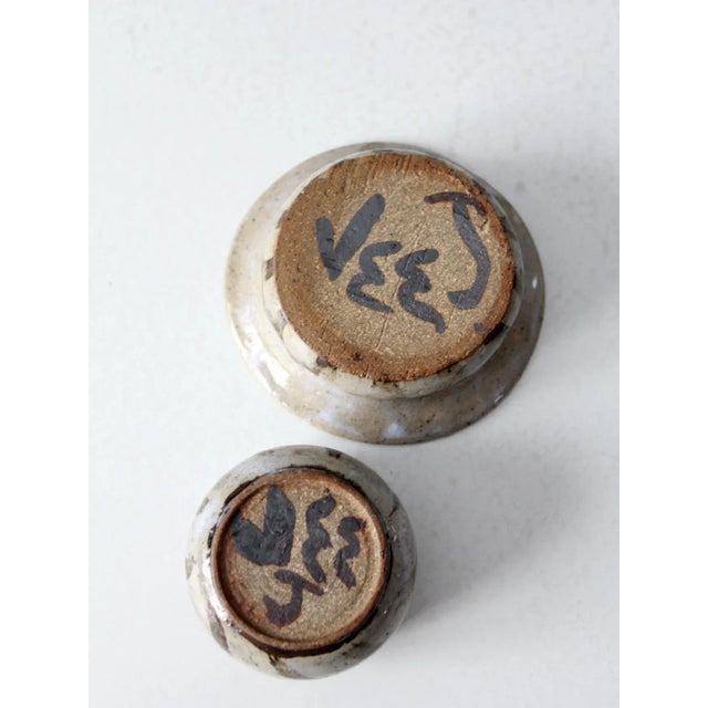 Vintage Studio Pottery Cup & Saucer Set For Sale - Image 10 of 10