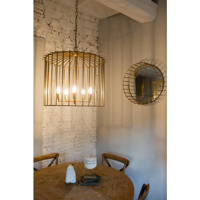 Not Yet Made - Made To Order Medium Cage Chain Chandelier by Niccolo De Ruvo for Brass Brothers For Sale - Image 5 of 8
