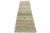 Contemporary Modern Minimalist Persian Gabbeh Wool Runner – Earthy Beige & Rust Tribal Motif For Sale - Image 3 of 8