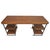 Modern rustic style reclaimed pine wood and iron desk with shelves. Height between shelves is 9". 27" height for chair...