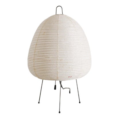 Early Mid-Century 1A Akari Table Desk Lamp in Paper by Isamu Noguchi for Ozeki & Co, Japan, 1950s For Sale