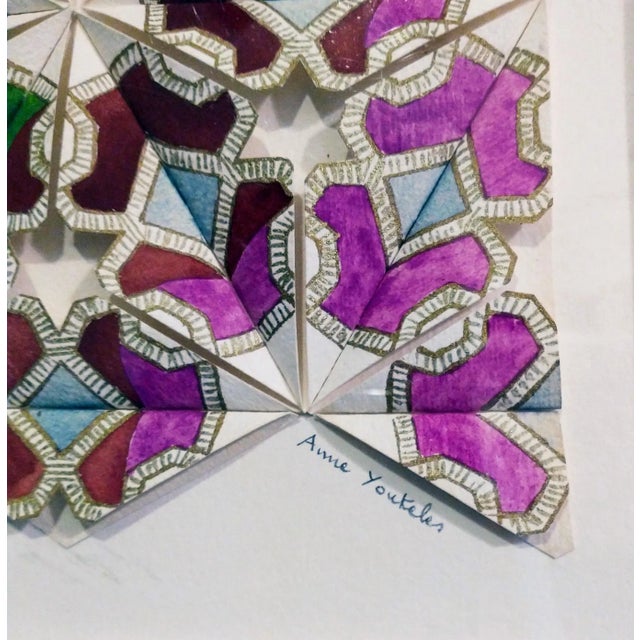 Anne Youkeles Untitled MIxed Media Drawing, signed in pencil Edition: Size: 20 x 19 in. (50.8 x 48.26 cm)