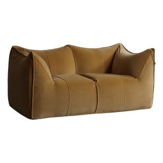 Le Bambole Sofa in Buffalo Leather by Mario Bellini for B&B Italia, 1970s For Sale