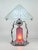 1980s Art Deco Frankart Style Chrome Table Lamp Pink Vianne Frosted Glass Nude Lady For Sale - Image 13 of 18
