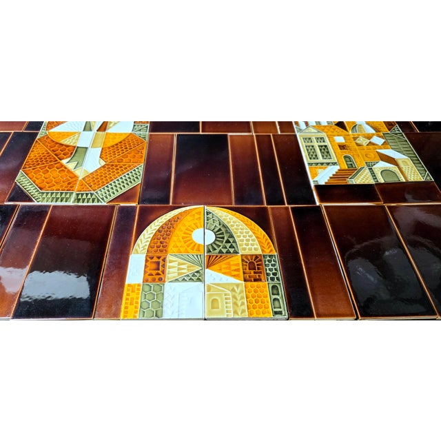 Ceramic Glazed Ceramic Tiles by Roger Capron, 1970, Set of 112 For Sale - Image 7 of 13