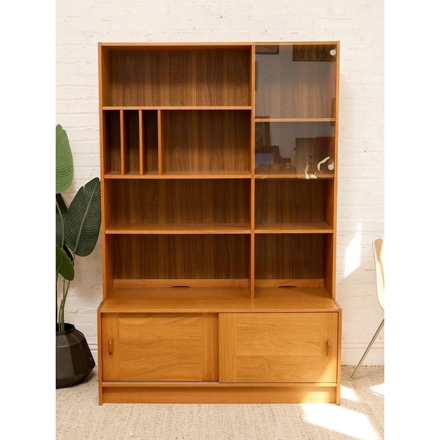 Mid-Century Modern Mid 20th Century Danish Modern Teak Multimedia Shelf For Sale - Image 3 of 11