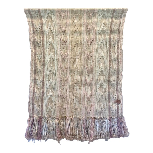 Don Freedman Silk Weaving in Muted Pastel Tones For Sale