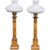 English Tall Converted Gas Lamps - a Pair For Sale