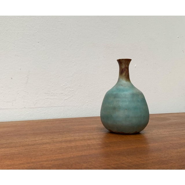 Mid-Century Minimalist German Studio Pottery Vase by Elke & Elmar Kubicek, 1960s For Sale - Image 12 of 16
