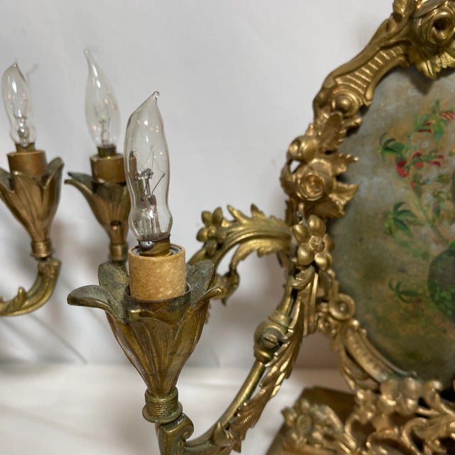 1940s 1940s Gilt Bronze Candelabras - a Pair For Sale - Image 5 of 13