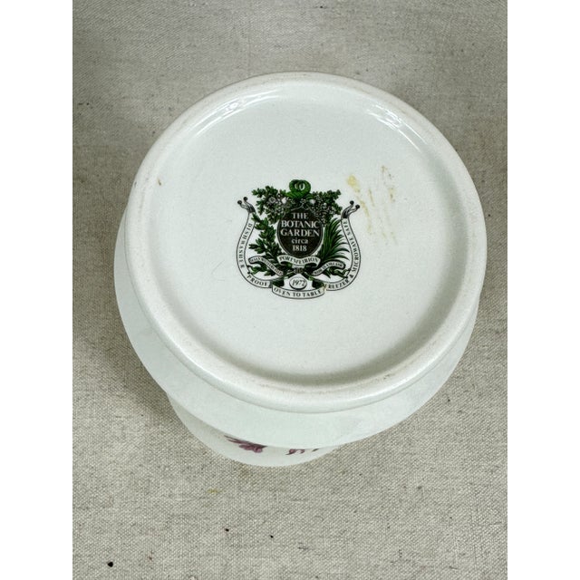 Ceramic Vintage Botanical Vase For Sale - Image 7 of 8
