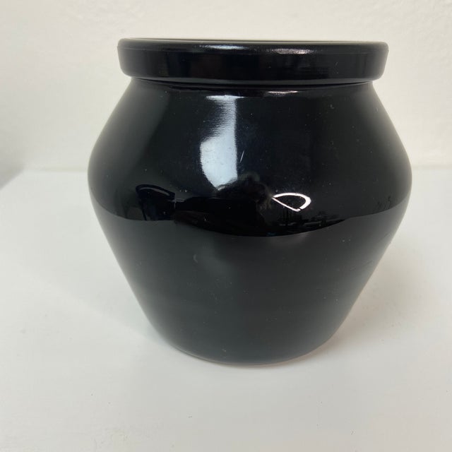 Early 20th Century Black Amethyst Petite Vase/Jar For Sale - Image 4 of 8