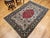 Vintage Persian Qum Area Rug, Hand-Knotted Wool & Silk, Floral Medallion Pattern, 5x7, Ivory & Red For Sale - Image 9 of 18