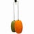 Mid-Century Modern Vintage Green and Orange Glass Pendant attributed to Alessandro Pianon for Vistosi, 1960s For Sale - Image 3 of 12