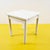 2000 - 2009 Minimalist White Wooden Table For Sale - Image 5 of 6