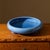 Art Deco 1920s Japanese Awaji Art Pottery Periwinkle Blue Footed Low Bowl For Sale - Image 3 of 9