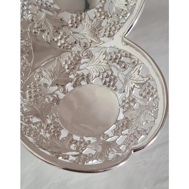 Antique Chinese Export Silver Trefoil Dish from Wang Hing & Co, 1890 For Sale - Image 6 of 12