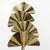 Gold Italian Brass Gingko Floor Lamp in the style of Tommaso Barbi, 2000 For Sale - Image 8 of 11