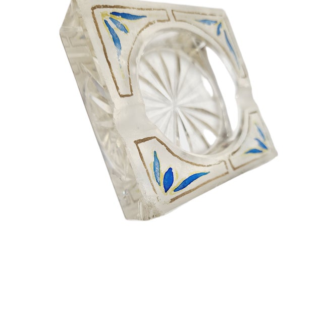 Glass Bidermeier Style Crystal Inkwell, Germany, 1890s For Sale - Image 7 of 12