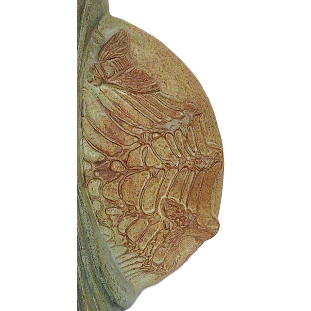Mid-Century Modern Bernard Rooke Bees & Honeycomb Pottery Vase Signed 10.75" Mid-Century Modern Brutalist 1960s For Sale - Image 3 of 6