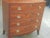 Wood Late 20th Century Georgian Bow Front Inlaid Chest of Drawers For Sale - Image 7 of 11