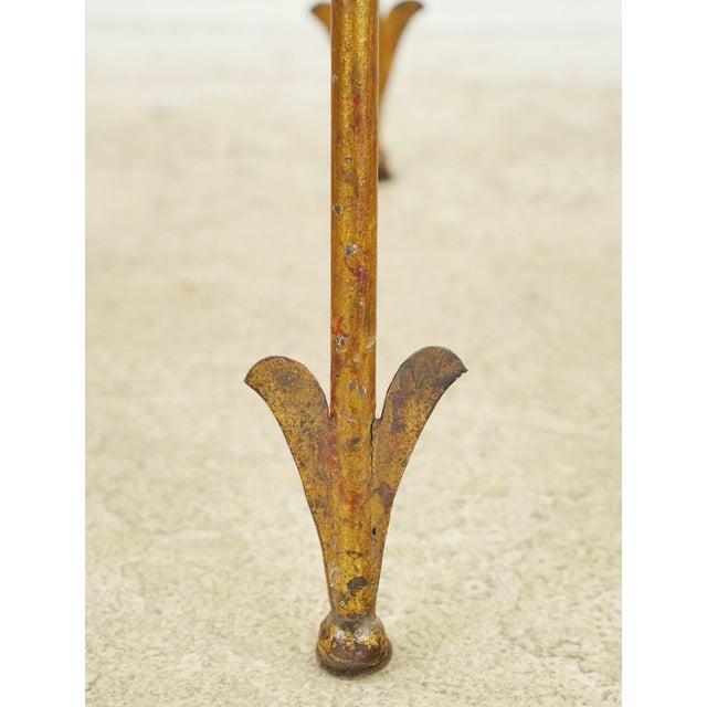 Vintage European Round Mirrored Top Gueridon Side Table For Sale - Image 9 of 10