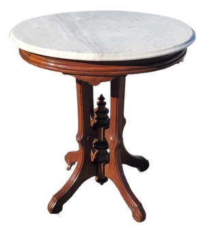 19th Century American Victorian Marble Side Table
