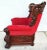 Chinoiserie Large Asian Chinoiserie Carved Rosewood Armchair For Sale - Image 3 of 12