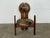 This sculptural lounge chair is stamped "Design Szedleczky" to the top of the chair, and was produced in solid pine,...