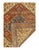 Aantique Heriz Serapi Rug, the brilliant red field bears a central Ray of Life and many highly abstracted geometric shapes...