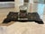Black Antique 19th Century Black Lacquer Chinoiserie Inkstand With Cut Glass Inkwell For Sale - Image 8 of 18