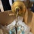1930s French Blue Opaline Art Glass 3-Arm Chandelier For Sale - Image 10 of 12