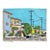 Strolling Hermosa Beach - Original Coastal California Pop Art Mixed Media Work on Paper by Fabio Coruzzi For Sale