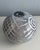Glass Black & White Abstract Art Glass Globe Vase Signed Kaptur For Sale - Image 7 of 9