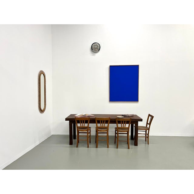 1950s Small Vintage Farm Table in Blond Walnut, 1950s For Sale - Image 5 of 18