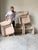 1980s Italian Postmodern Fully Upholstered Lounge Chairs on Casters – A Pair For Sale - Image 14 of 17