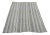 Vintage Turkish Kilim White & Gray Striped Rug - 6′3″ × 7′9″ For Sale