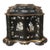 19th C. English Inlaid Papier Mache Jewelry Box For Sale