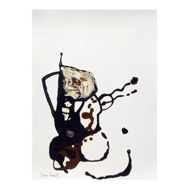 Abstract # Framed Abstract Figurative Original Oil Painting For Sale - Image 3 of 6