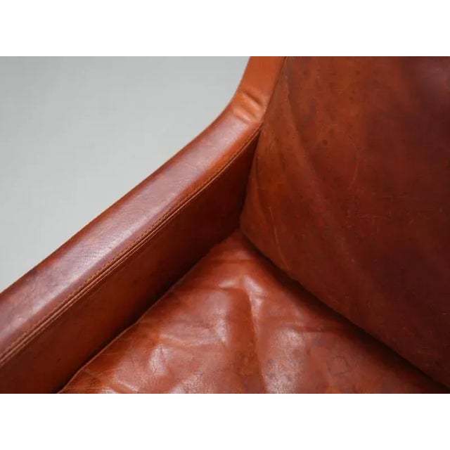 1960s 2-Seater Sofa in Cognac Leather by Kai Lyngfeldt Larsen, Denmark, 1960s For Sale - Image 5 of 16