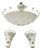 Ceiling Light and Wall Lights from L. A. Riedinger Bronzewarenfabrik Gmbh, Augsburg, 1950s, Set of 3 For Sale