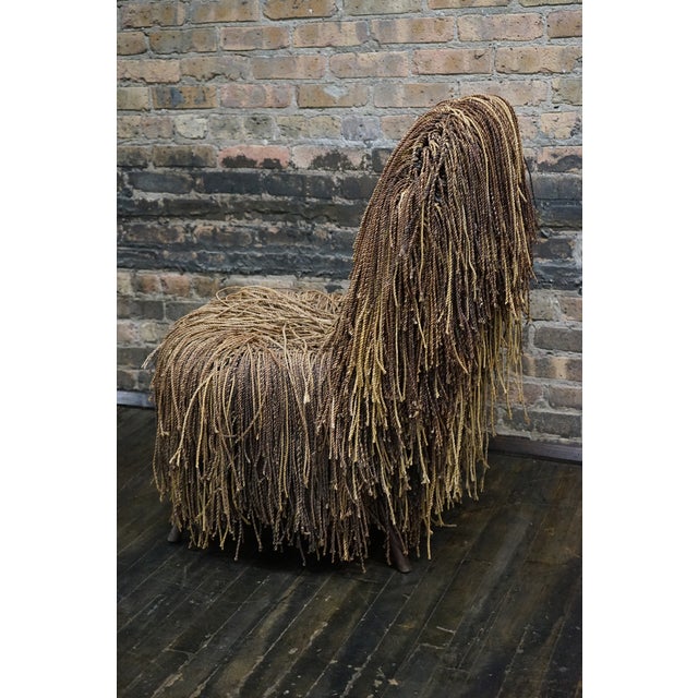 1970s Shaggy Rope Chair Aka the "Cousin It" in the Style of Corito Escario-Yu or the Campana Bros For Sale - Image 4 of 7