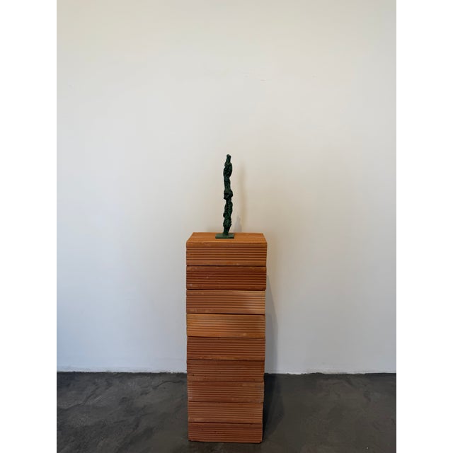 Dirce De Assis Cavalcanti Attr. Bronze Patinated Brutalist Sculpture, 1990s For Sale - Image 14 of 14