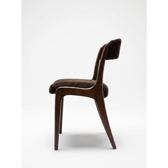 Vintage Gondole Model Velvet Chairs from Baumann, 1960, Set of 4 For Sale - Image 6 of 6