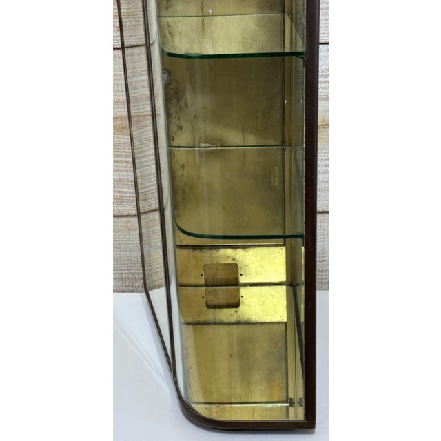 French Belle Epoque Bronze & Glass Angled Showcase/Vitrine, Paris, C. 1900 For Sale - Image 12 of 14