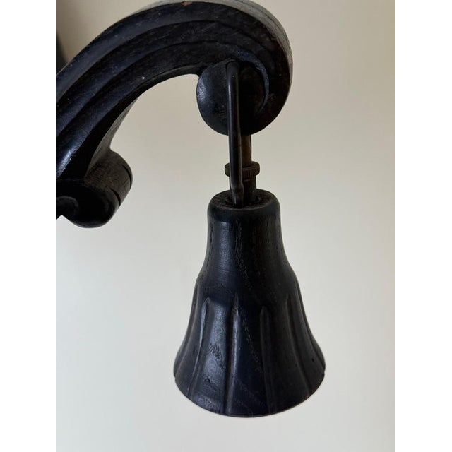 Art Deco Frosted Milk Glass Chandelier, Germany, 1930s For Sale - Image 3 of 15